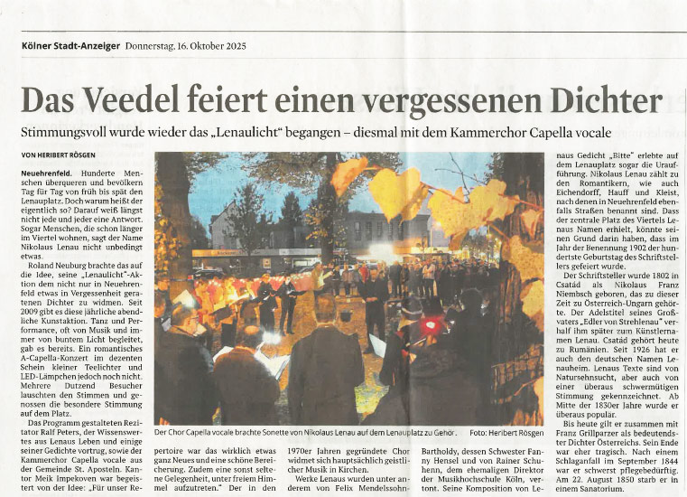 Das Veedel feiert einen vergessenen Dichter